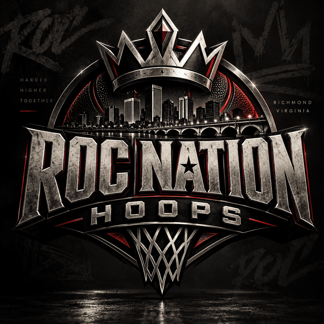 ROC Nation Hoops logo