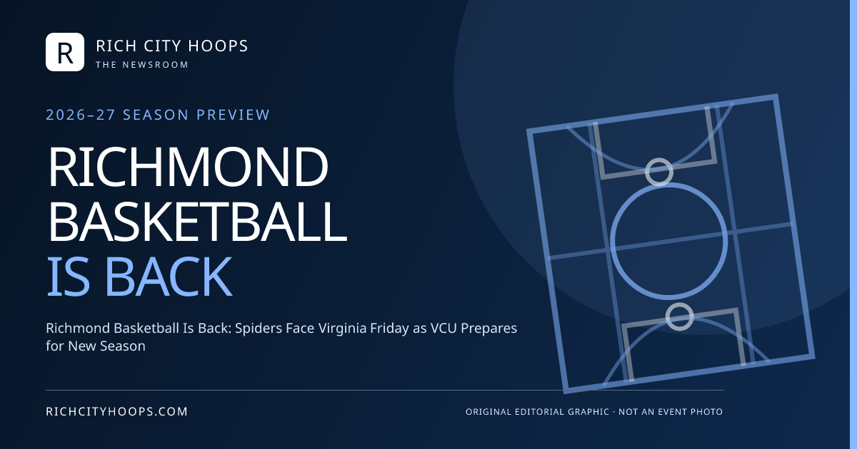 Richmond Basketball Is Back: Spiders Face Virginia Friday as VCU Prepares for New Season